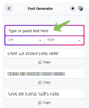 How to add text to our font generator